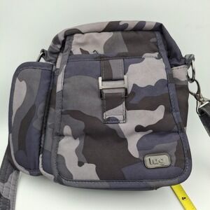 Lug Infinity Collection Can‎ Can Blue Camo Camouflage Cross Body Purse